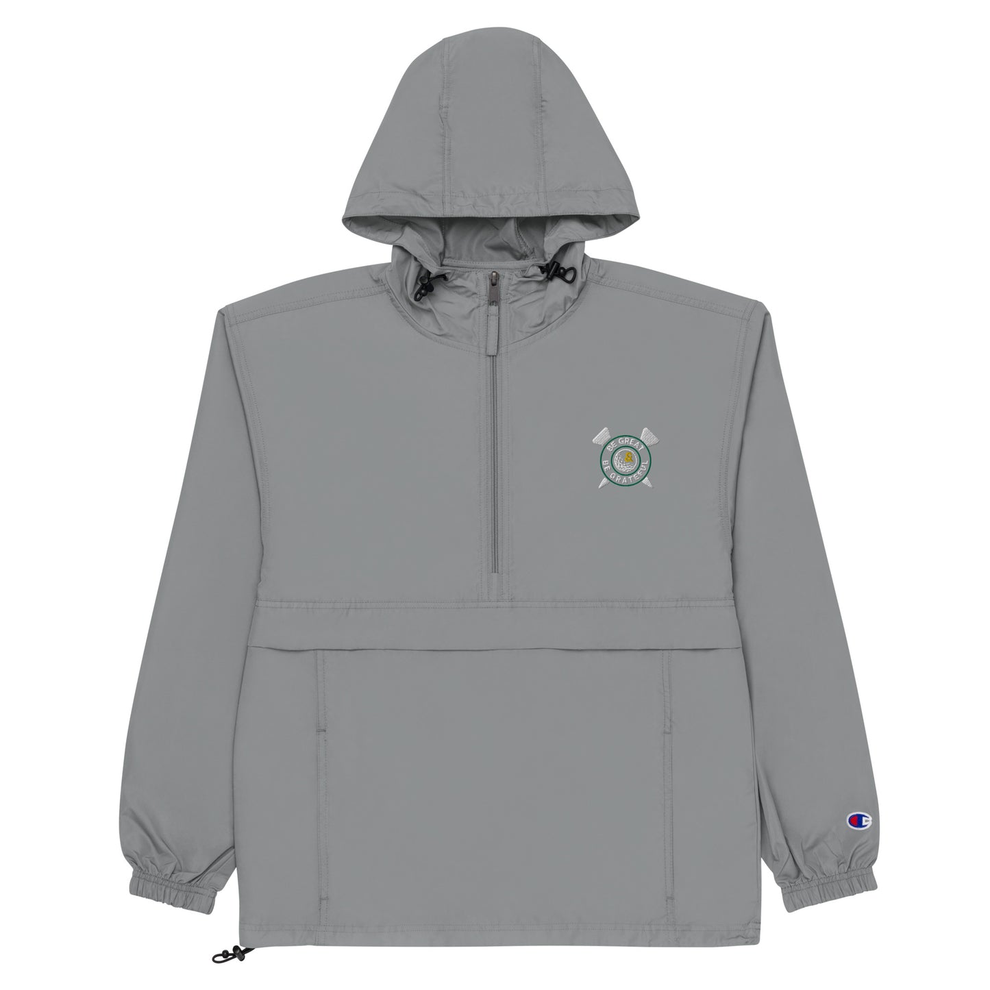 Be Great & Be Grateful Embroidered Champion Packable Jacket